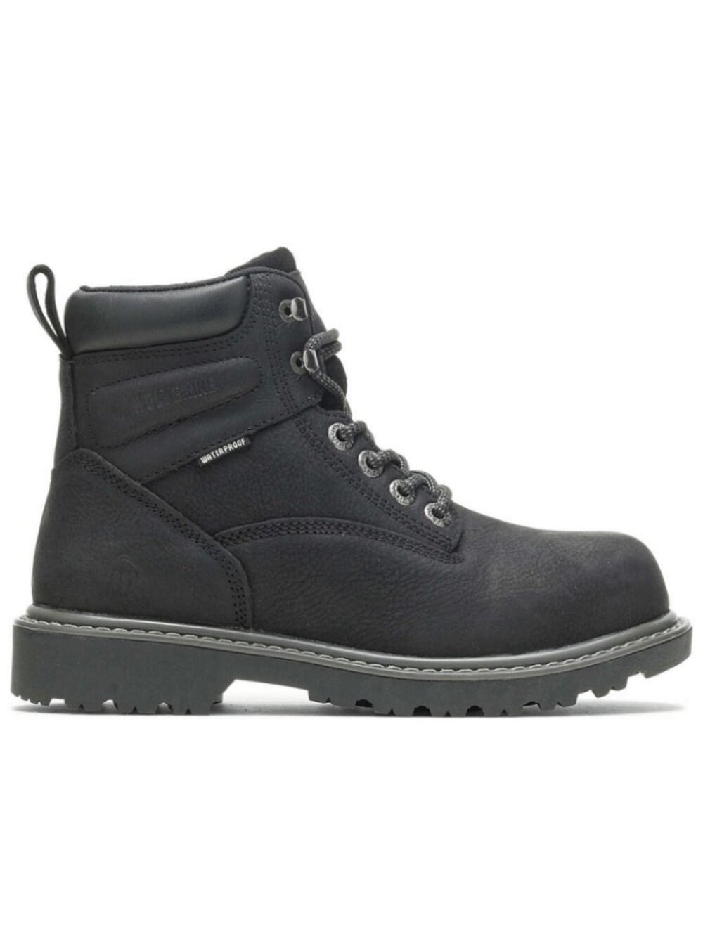 Wolverine Women's Floorhand Black Steel-Toe 6" Waterproof Work Boot W201153